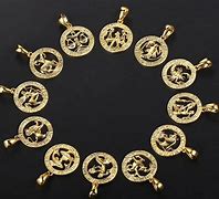 Image result for Gold Zodiac Necklace