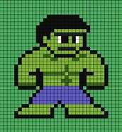 Image result for Hulk Pixel Art