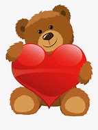 Image result for Valentine Teddy Bear Clip Art