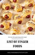 Image result for Popular Finger Foods