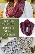 Image result for Free Crochet Patterns Infinity Scarves