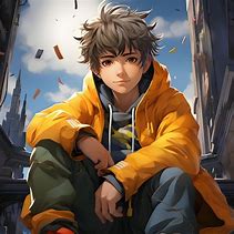 Image result for Anime Boy in Red Hoodie