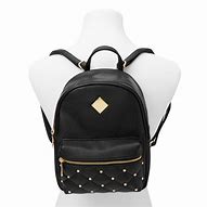 Image result for Faux Leather Pearl Studded Small Backpack Black