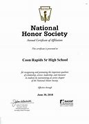 Image result for National Honor Society Certificate