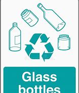 Image result for Glass Bin Sign Blue