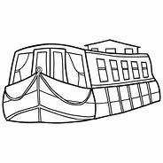 Image result for Canal Boat Drawing