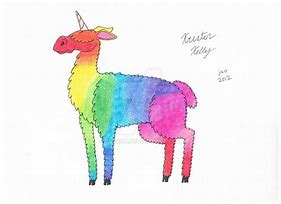 Image result for Rainbow Unicorn Llama