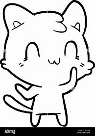 Image result for Happy Cat Cartoon