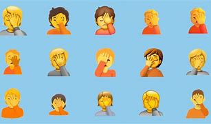 Image result for Man with Hand On Face Emoji