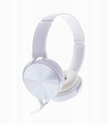 Image result for Black White Headphones Wired Microphone