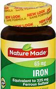 Image result for Nature Made Iron Ferrous Sulfate Label