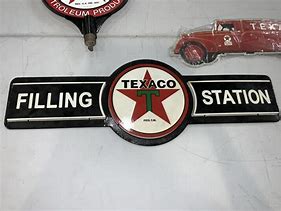 Image result for Texaco Tin Signs