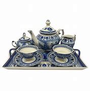 Image result for Funky Blue Tea Set Picture