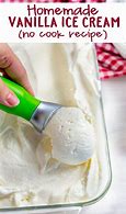 Image result for Homemade Vanilla Ice Cream