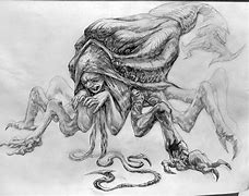 Image result for Drawing of a Parasite