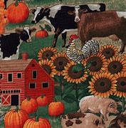 Image result for Farm Print Fabric