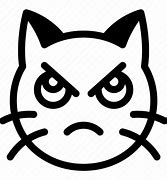 Image result for Angry Black Cat Emoji