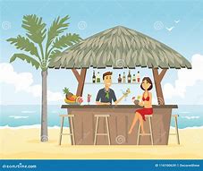 Image result for Cartoon Beach Bar