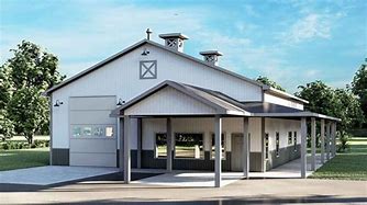 Image result for Barndominium with Awning for RV