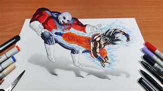 Image result for Mastered UI Goku vs Jiren