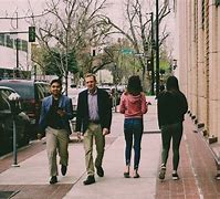 Image result for People Walking along the Road