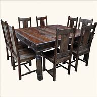 Image result for Solid Wood Square Dining Table