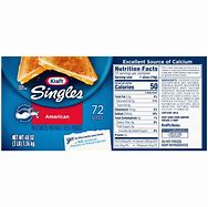 Image result for Kraft Singles Nutrition Facts