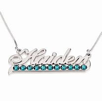 Image result for Crystal Name Necklace