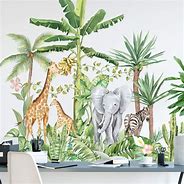 Image result for Jungle Animals Wall Decals