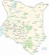 Image result for Large Map of Kenya