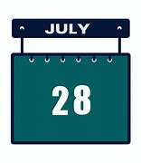 Image result for July 28 Calendar