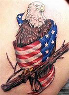 Image result for Eagle and USA Flag Tattoo