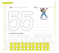 Image result for Number 55 Worksheets