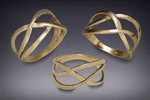 Image result for Woven Gold Circle S Ring