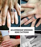 Image result for Marriage Ring Finger Tattoos