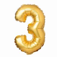 Image result for Number 3 Foil Balloon