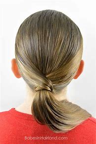 Image result for Ponytail with Hair Wrapped Around