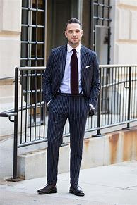 Image result for Combinationa with Grey Pinstripe Suit