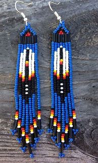 Image result for Native American Beaded Earrings Patterns