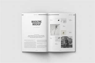 Image result for A4 Magazine Mockup Design