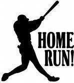 Image result for Cartoon Baseball Home Run Clip Art