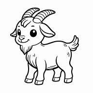 Image result for Colouring Cartoon Goat