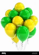 Image result for Yellow Blue and Apple Green Balloons