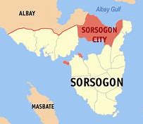 Image result for Map of Sorsogon Province