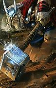 Image result for Thor Holding Mjolnir