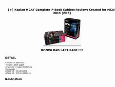 Image result for Kaplan MCAT PDF