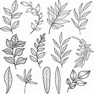 Image result for Christmas Leaf Drawing