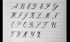 Image result for Capital Cursive Alphabet Chart