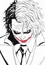 Image result for The Joker Simple Sketch