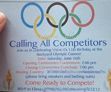 Image result for Olympic Games Party